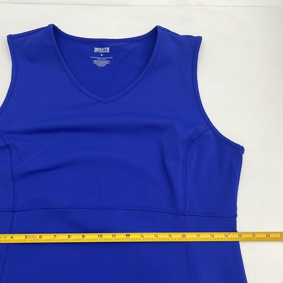 Duluth Trading Women’s Athletic Stretch Knit Blue Sleeveless Dress Sz XL EUC - Picture 7 of 8